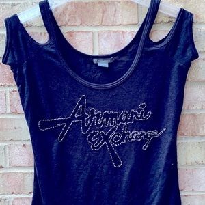 NWOT Armani X very sexy cut out top